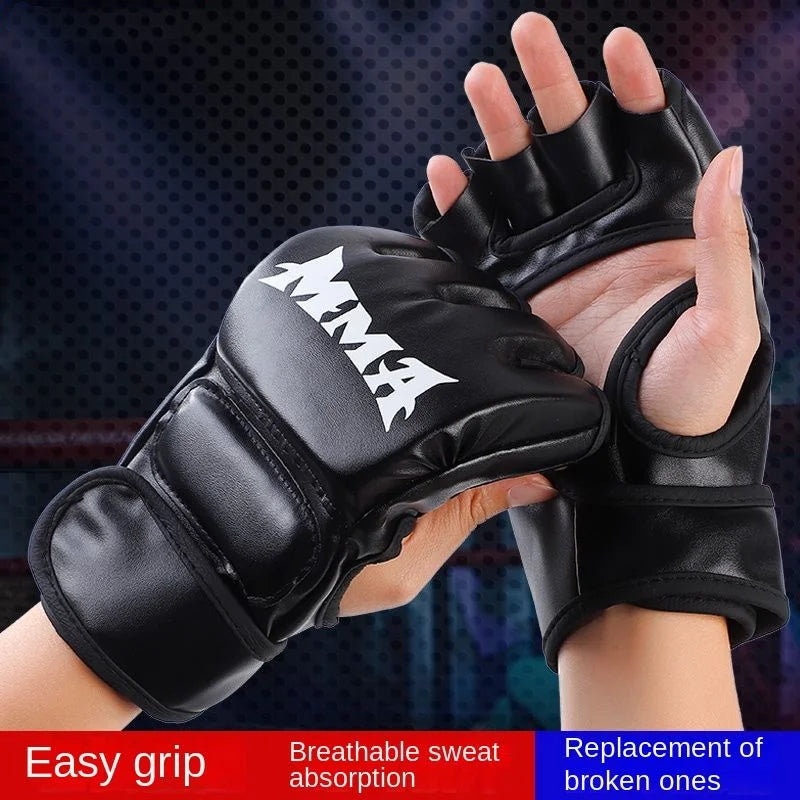 Guantes de MMA Profesionales Acolchados con Protección para Muay Thai y Boxeo