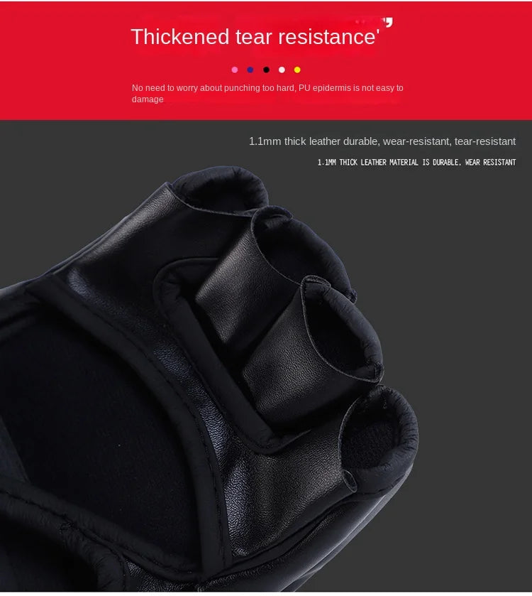 Guantes de MMA Profesionales Acolchados con Protección para Muay Thai y Boxeo