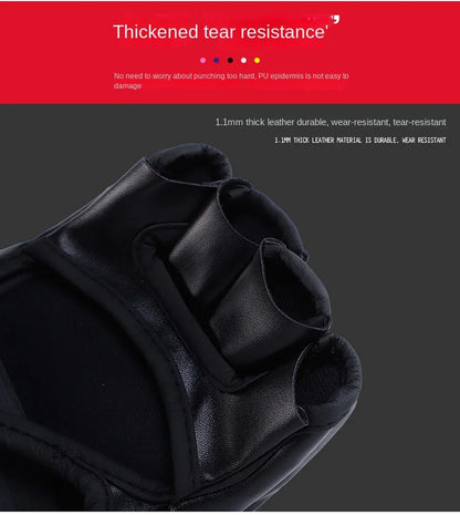 Guantes de MMA Profesionales Acolchados con Protección para Muay Thai y Boxeo