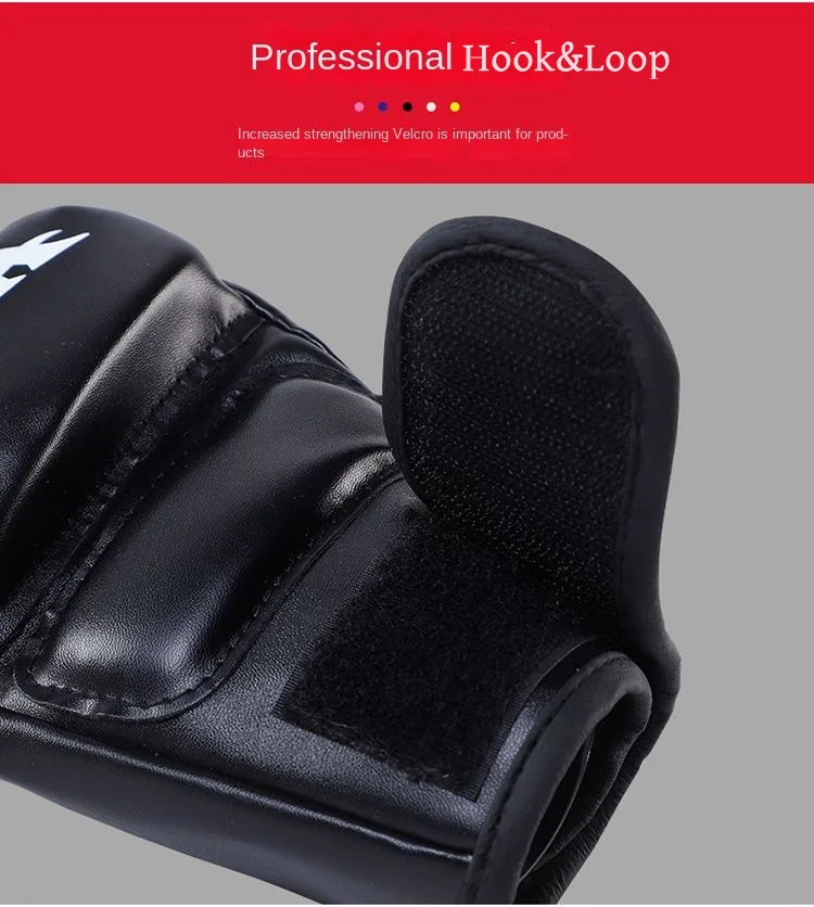 Guantes de MMA Profesionales Acolchados con Protección para Muay Thai y Boxeo